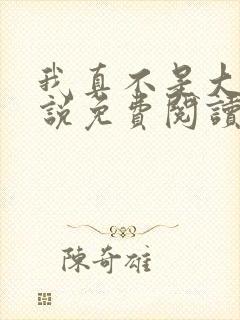 我真不是大佬小说免费阅读