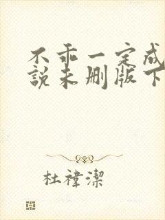 不乖一定成功小说未删版下载txt