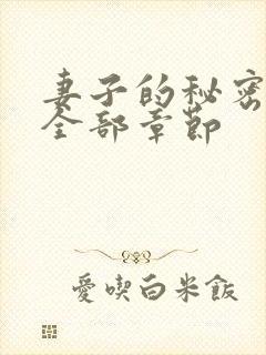 妻子的秘密小说全部章节