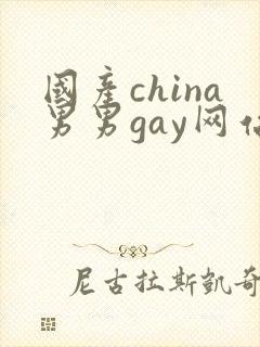 国产china男男gay网站站