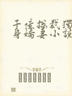 千亿总裁独宠替身娇妻小说阅读全文