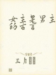 女主是男主下属的古言