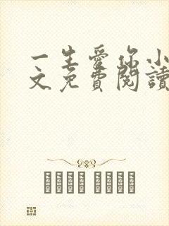 一生爱你小说全文免费阅读无弹窗封面