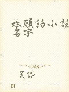 姓顾的小说女主名字