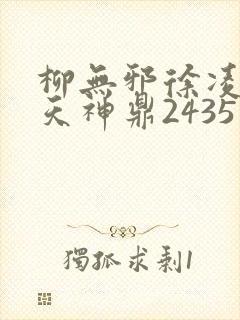 柳无邪徐凌雪吞天神鼎2435