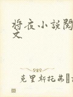 将夜小说阅读全文封面