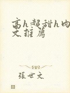 高h超甜h肉h文推荐