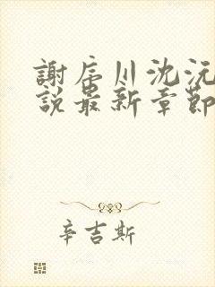 谢序川沈沅珠小说最新章节免费阅读