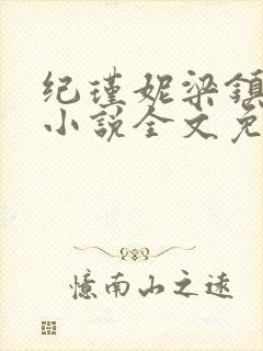 纪瑾妮梁镇谦的小说全文免费阅读