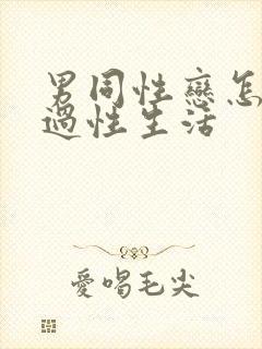 男同性恋怎么样过性生活封面