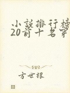 小说排行榜2020前十名穿越完结