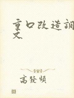 重口改造调教h文