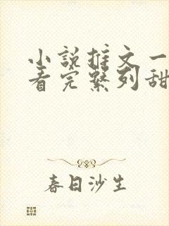 小说推文一口气看完系列甜文