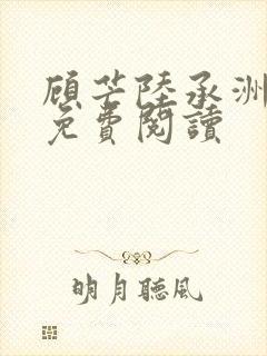 顾芒陆承洲全文免费阅读