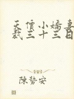 天价小娇妻 总裁三十三日索情