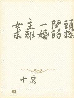 女主一开头就要求离婚的总裁文小说