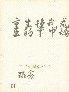 重生后我成了权臣的掌中娇完全版