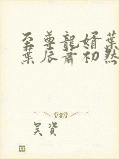 至尊龙婿叶辰(叶辰萧初然)最新章节列表