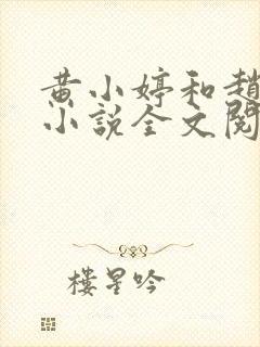 黄小婷和赵叔的小说全文阅读