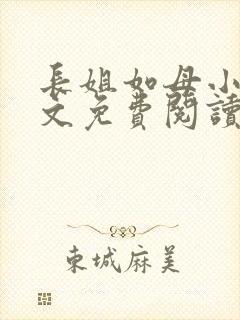 长姐如母小说全文免费阅读封面