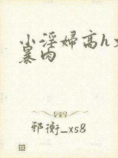 小淫妇高h文黄暴肉