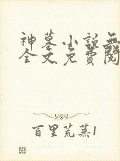 神墓小说无弹窗全文免费阅读
