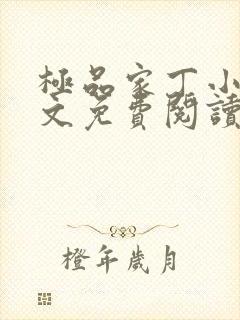 极品家丁小说全文免费阅读笔趣阁