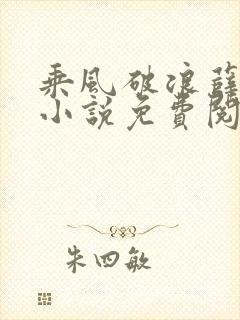 乘风破浪薛家良小说免费阅读笔趣阁