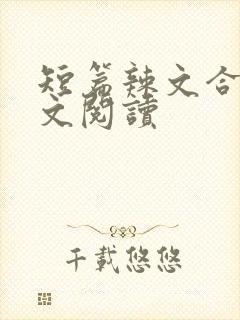短篇辣文合集全文阅读封面