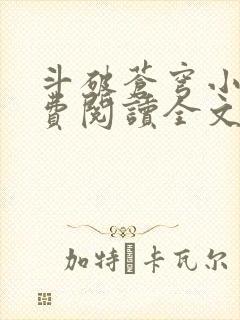 斗破苍穹小说免费阅读全文在线封面