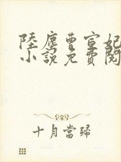 陆尘曹宣妃最新小说免费阅读