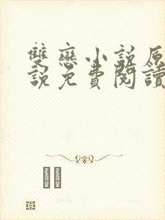 双恋小说原著小说免费阅读