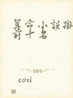 算命小说排行榜前十名