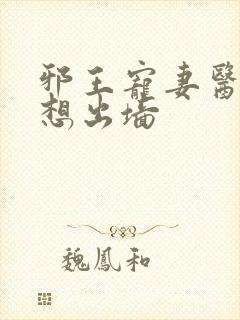 邪王宠妻医妃休想出墙