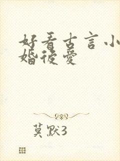 好看古言小说先婚后爱