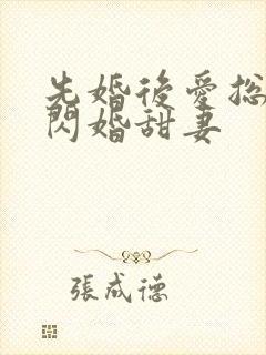 先婚后爱总裁的闪婚甜妻