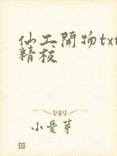 仙工开物txt精校封面