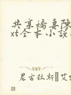 共享娇妻陈雪txt全本小说苏杳