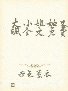 大小姐她又美又飒全文免费阅读无弹窗