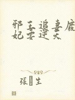 邪王追妻废材狂妃要逆天封面