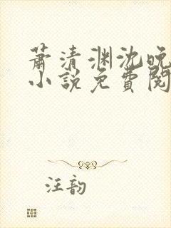 萧清渊沈晚棠的小说免费阅读