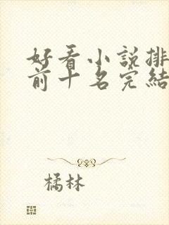 好看小说排行榜前十名完结推荐