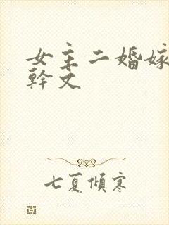 女主二婚嫁给高干文