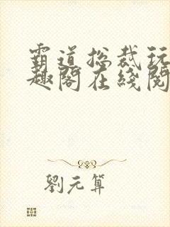 霸道总裁玩记笔趣阁在线阅读