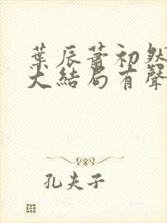 叶辰萧初然小说大结局有声小说封面