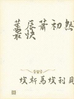 叶辰萧初然更新最快封面