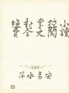 绝对掌控小说免费全文阅读笔趣阁