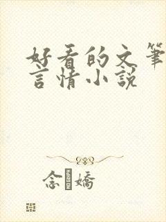 好看的文笔好的言情小说封面