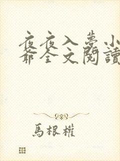 夜夜入梦小说陆爷全文阅读