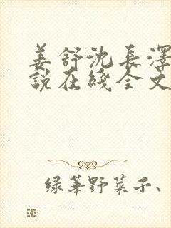 姜舒沈长泽的小说在线全文免费阅读笔趣阁